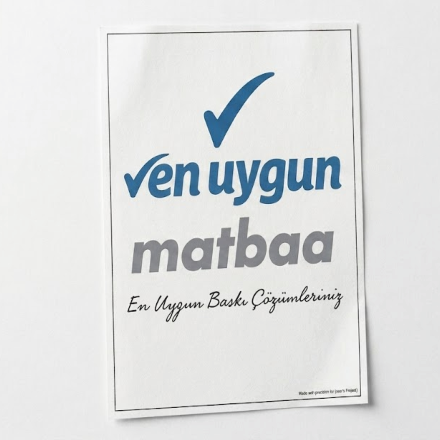 A5 ETİKET
