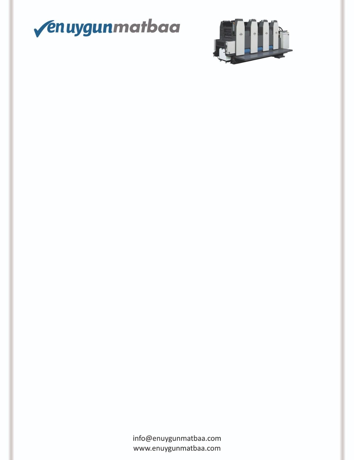 Antetli Kağıt Baskısı 4 Renk Baskılı 80gr 1.Hamur Kağıt